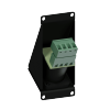 CAYMON CASY 143/B CASY 1 space angled with male SpeakON to 4-pin terminal block Black version